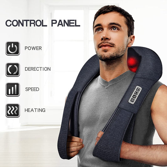 Mothers Day Gifts for Mom Wife Women, Shiatsu Back Shoulder and Neck Massager with Heat, Electric Deep Tissue 4D Kneading Massage, Best Gifts for Men Dad Husband, Fathers Day, Christmas